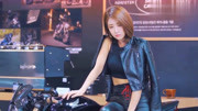 韩国车展实拍：短发的柳多妍，她被称南韩第一车模不是没道理！