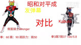 假面骑士昭和对比平成数据基础形态)