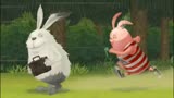逃亡兔：红兔子抓住偷宝箱的长毛兔，上来就是一个背摔！