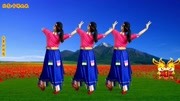 藏族舞精选《吉祥欢歌》欢快大气，背面演示