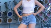 韩国美女 大长腿 身材性感 短裤 热舞 短视频 流行音乐 (10)
