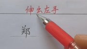 学会伸出左手,郑字好看百倍!原创完整版视频在线观看爱奇艺