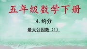 五年级分数,公因数和最大公因数,学好之后再学约分才能学会知识名师课堂爱奇艺