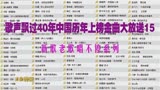 歌声飘过40年中国历年上榜金曲大放送15,新歌老歌3小时唱不停系列