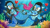 阿凡达动画：尼克变身可爱美人鱼，阿凡达美人鱼潘多拉的起源！
