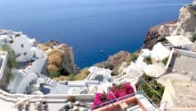 希腊爱琴海圣托里尼岛当地风土和风光（一）