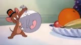 猫和老鼠：小老鼠不听话，吃了橘子变成了一个球，哈哈