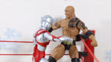 跨次元超级摔角比赛！WWE巨石强森VS艾斯奥特曼【定格动画】