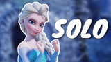 冰雪奇缘MMD：艾莎女王的《Solo》，太美了