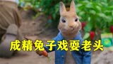 《比得兔》奇幻电影，呆萌小兔子为了偷菜，戏耍农场老头！