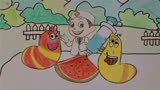 手绘动画，一块西瓜吐司过期了不能吃，爆笑虫子会看生产日期吗