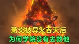 斗破苍穹：看到萧炎被异火吞灭后，为何学院不去救他呢？