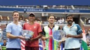 美网男双决赛，拉姆-索尔兹伯里战胜波帕纳-埃布登，连续三年夺冠