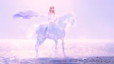 艾莎女王骑着水灵马的这一刻，简直美爆了《冰雪奇缘》