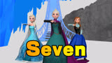 冰雪奇缘MMD：艾莎女王和安娜公主的《Seven》