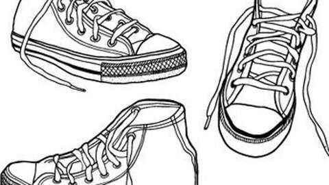 鞋带怎么画简单一些图片