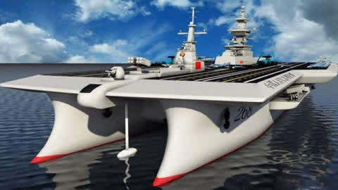 军情解码 中国未来航母 双船体65万吨?