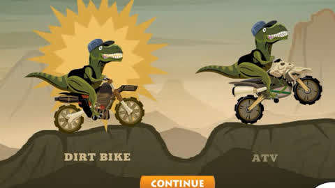 恐龙骑摩托车的动画片图片