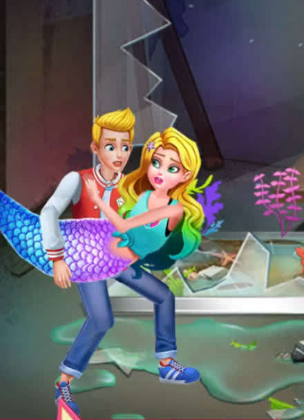 【宠儿美妞】芭比之美人鱼公主游戏 :  王子成功救出美人鱼 美人鱼的