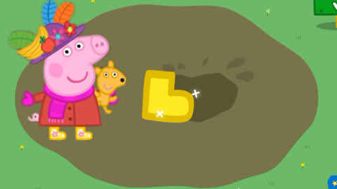 小猪佩奇金色靴子游戏图片
