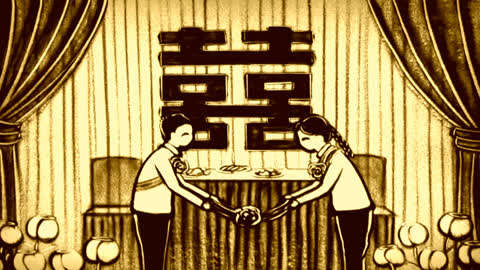 结婚纪念日 :  第4集 金婚纪念沙画:相伴一生