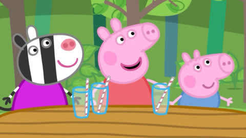 【言多多】小猪佩奇益智游戏 佩奇乔治和苏怡喝饮料!