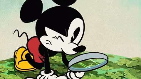 米老鼠搞笑动画剪辑合集集锦 拿着放大镜的米奇