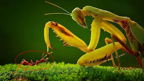 奇兽志  :蚂蚁大战螳螂!场面壮观