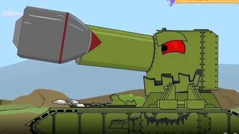 坦克世界巨鼠爆笑动画  :坦克世界动画:巨炮坦克被超级炮弹击中瞬间