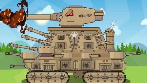 坦克世界 坦克大战搞笑动画  :kv44再度来袭