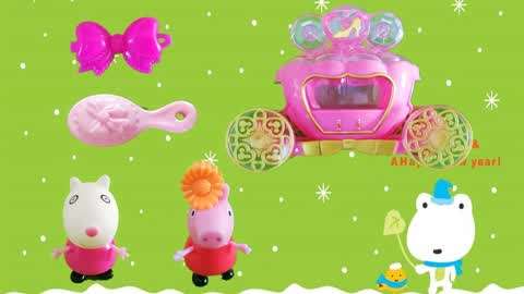 小猪佩奇出奇蛋 玩具  :小猪佩奇 公主的南瓜车