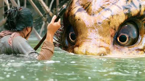 西游降魔篇:鱼妖凶猛异常,一家三口相继被吞,太吓人了!