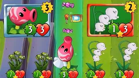 花园战争plants vs zombies 电能灯芯草vs豆荚僵尸