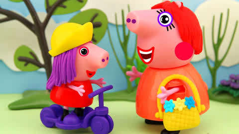 儿童趣味玩具故事 :  第29集 新发型 小猪佩奇动画