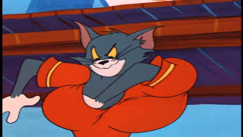 猫和老鼠:汤姆在线教学肌肉速成法,这技能我get了!