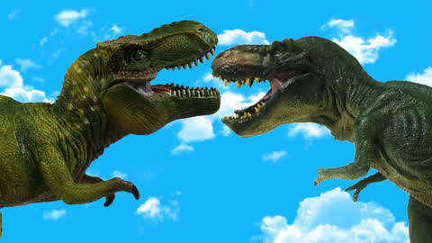 恐龙玩具大联盟 :  第20集 霸王龙赶跑了入侵的鲨齿龙