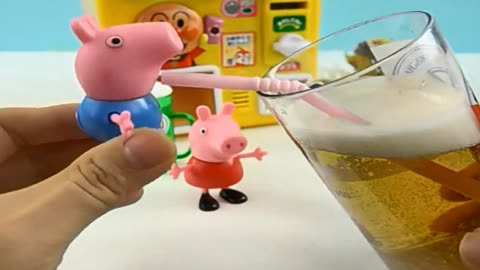 小猪佩奇玩具乔治喝饮料玩具故事