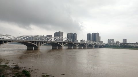 乐山岷江四桥图片