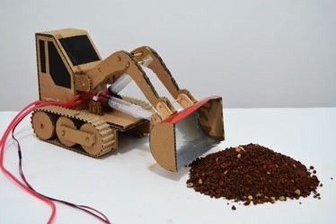 自制挖掘机的制作方法图片
