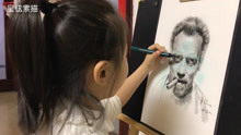爸爸画的（施瓦辛格）被6岁女儿拿来涂鸦！家有千斤果然欢乐多