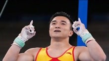 中国队选手刘洋获得东京奥运会竞技体操男子吊环金牌！