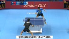 伦敦奥运会乒乓球男单决赛，张继科成就大满贯，王皓三连亚