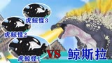 哥斯拉：鲸斯拉遭遇虎鲸怪群，双拳难敌四手，鲸斯拉被虎鲸怪吃掉