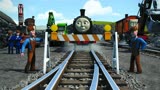 托马斯和朋友们，小火车和挖机赛跑