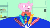 小猪佩奇吃棒棒糖，谁偷吃了佩奇的棒棒糖？原创手绘搞笑定格动画