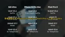 影像旗舰对决苹果 15 Pro Max vs Pixel 8 Pro vs 三星 S23 Ultra