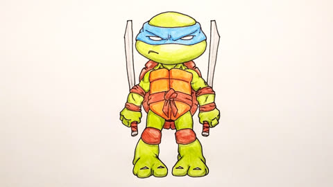 忍者神龟的画法图片