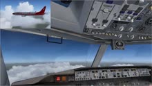 模拟飞行实况：160分钟波音738上海虹桥飞重庆江北