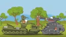 坦克世界动画：KV44有些慌了我是谁他是谁我又在哪里啊