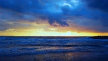 蔚蓝色海浪风景视频素材